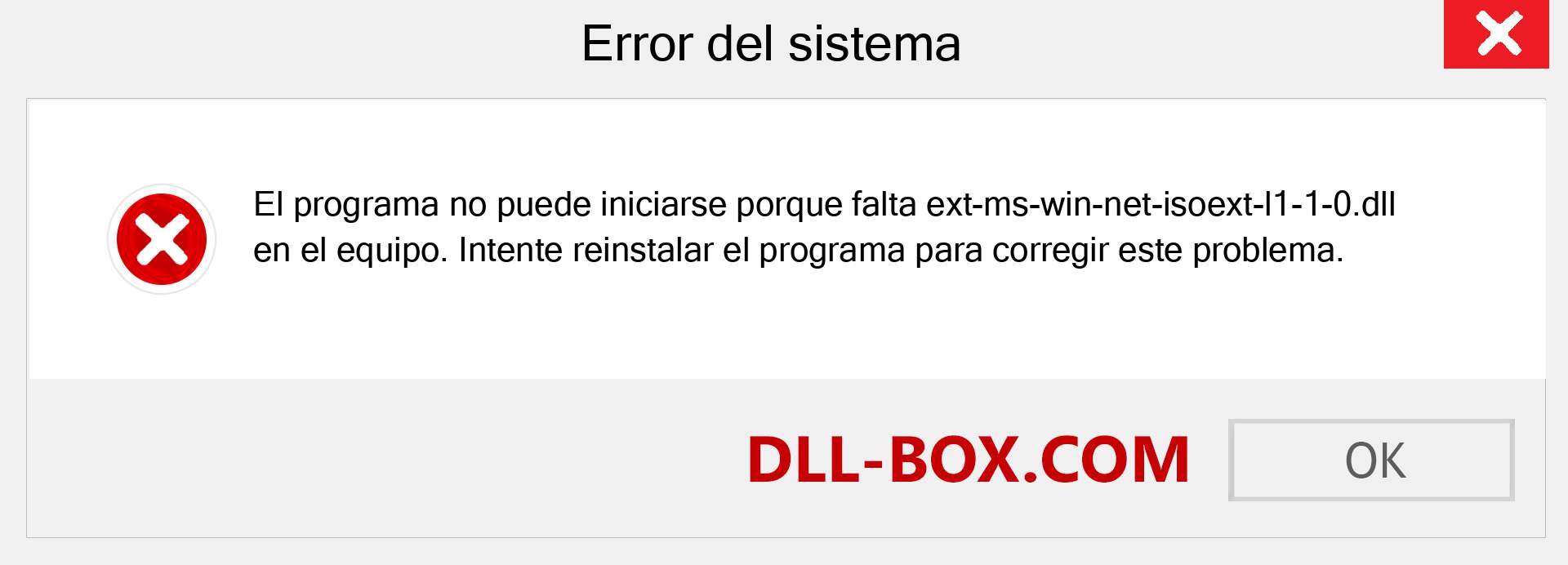 ¿Falta el archivo ext-ms-win-net-isoext-l1-1-0.dll ?. Descargar para Windows 7, 8, 10 - Corregir ext-ms-win-net-isoext-l1-1-0 dll Missing Error en Windows, fotos, imágenes